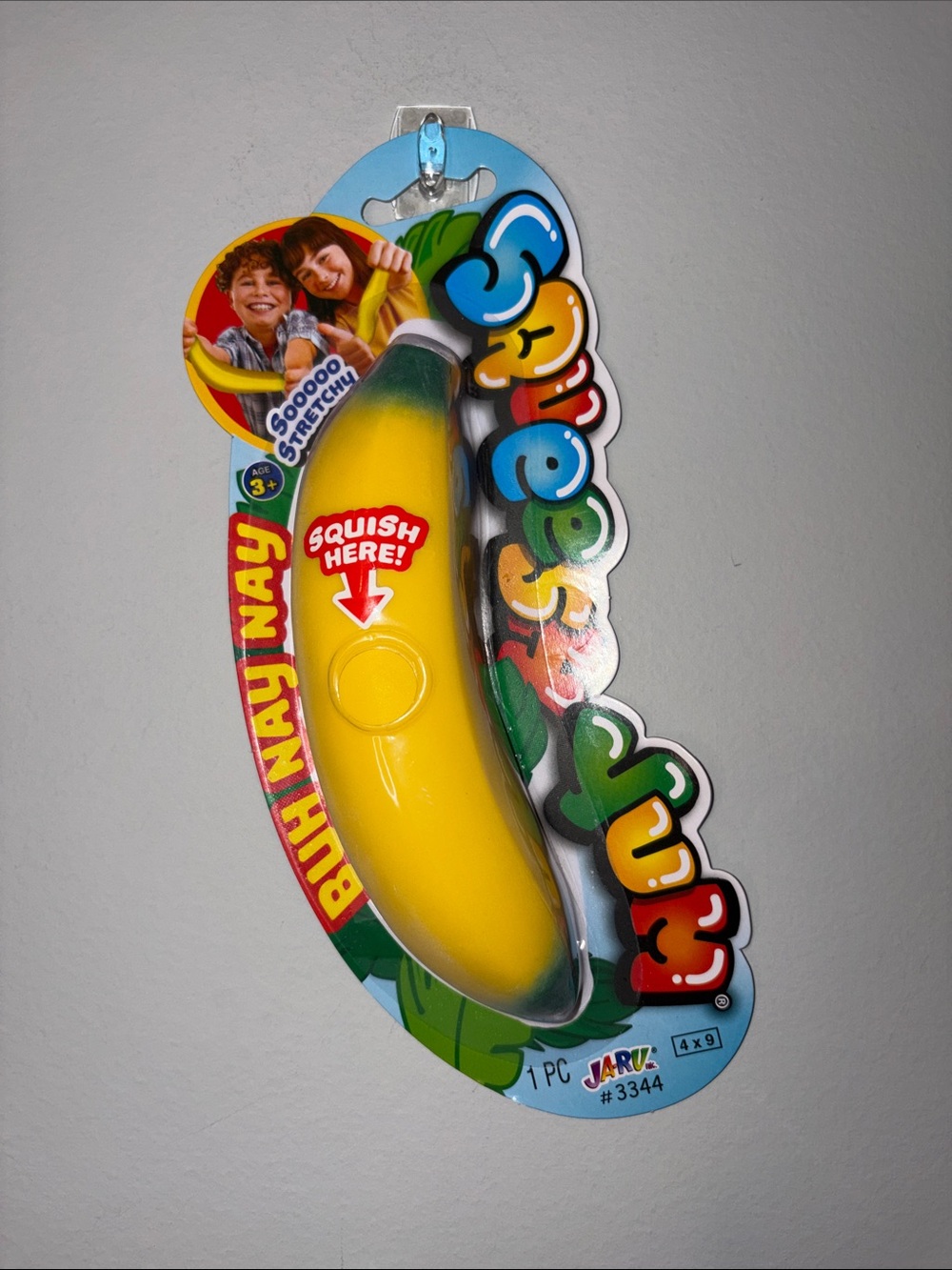 NEW Squishy Banana Stress Toy - Yellow